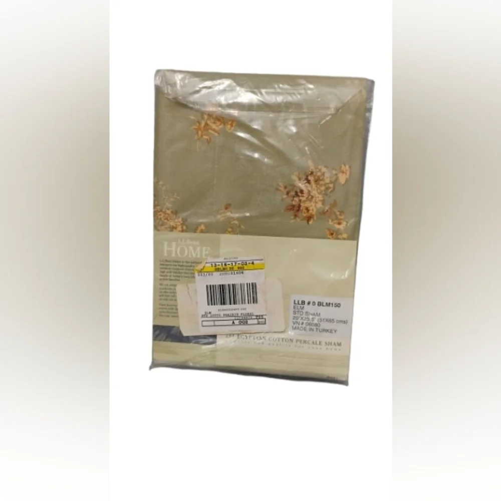 New L.L.Bean 280 Egyptian Sham Cotton Percale Sham